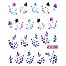 Decal - Schmetterlinge & Blumen (BLE305)