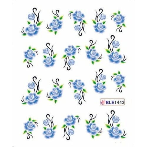 Decal - Blume blau (BLE1443)