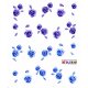 ONE Stroke Decal - Blumen lila/blau (BLE930)