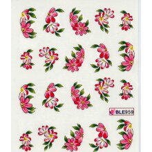 Decal - Blumen, pink (BLE959)
