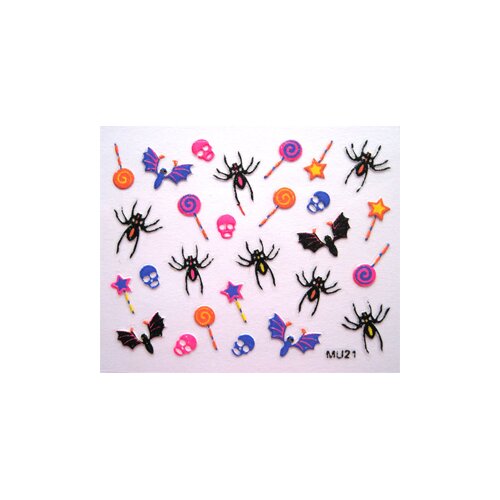 Halloween Sticker - Spinnen/Lolli (MU21)