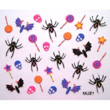 Halloween Sticker - Spinnen/Lolli (MU21)