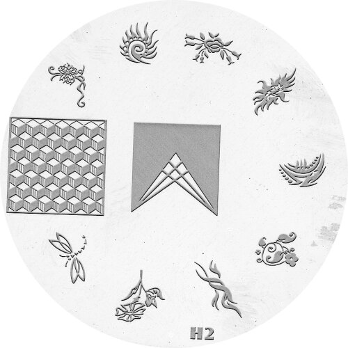 Stamping Pattern 7cm - H2