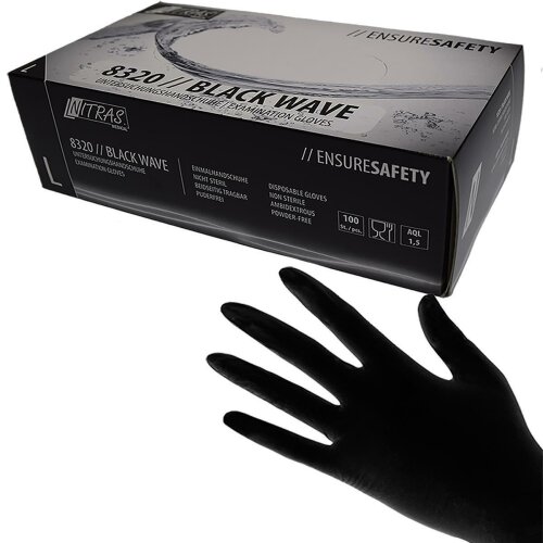 Nitril Handschuh - schwarz Gr.M