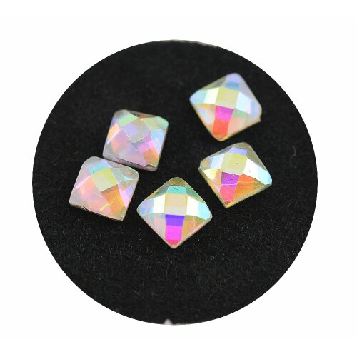Glas Strass Formen -Viereck- 03