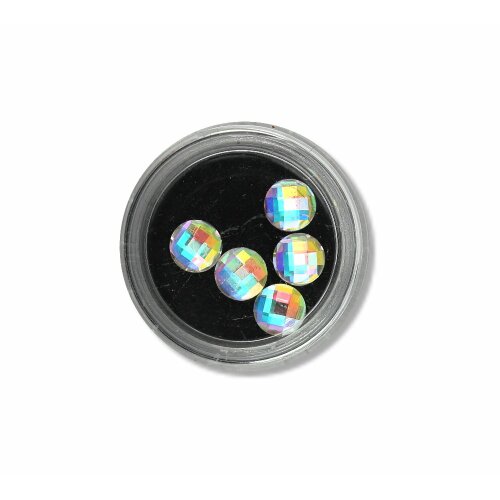 Glas Strass Formen - rund - 07