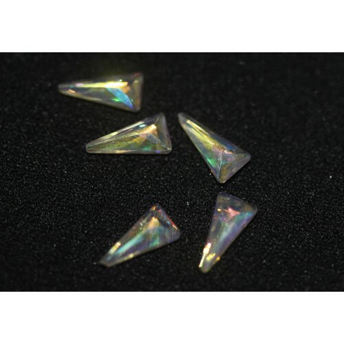 Glass Rhinestone Shapes, aurore - triangle