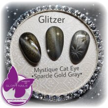 Mystique Cat Eye - Sparcle Gold Gray