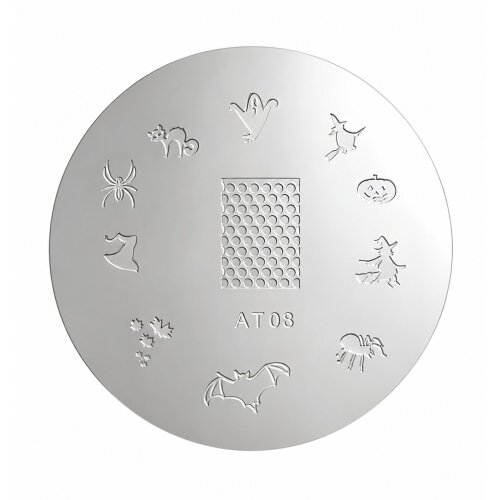 Stamping Schablone - Motiv AT08 - Halloween