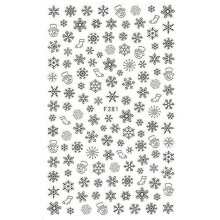 X Mas Sticker - Christmas motifs 281 silver