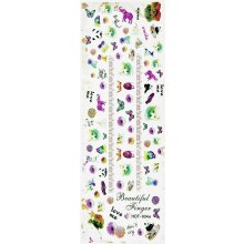 NailTattoo Water Decals Animal Print Flowers Nail Wrap...