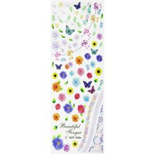 NailTattoo Water Decals Animal Print Flowers Nail Wrap...