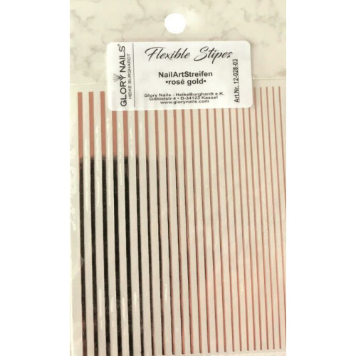 Flexible Stripe Sticker - rosé gold