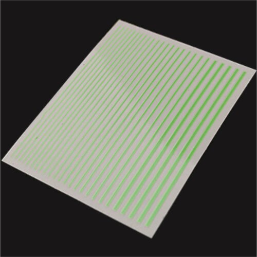 Flexible Stripe Sticker - neon green