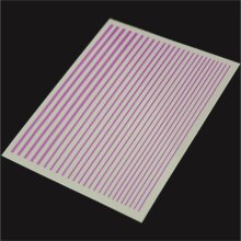 Flexible Stripe Sticker - neon pink