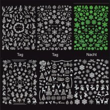 Xmas Sticker - Nachtleuchtende Motive