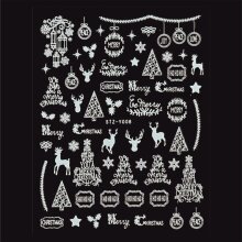 Xmas sticker - night glowing motifs