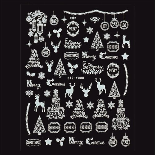 Xmas Sticker night glow