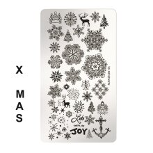Stamping Schablone -  Xmas Platte1