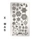 Stamping Schablone -  Xmas Platte1