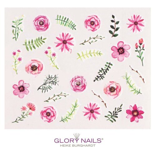 Nail Art Decal - Blüten & Pflanzen