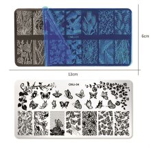 Stamping Schablone -  Schmetterlinge 4