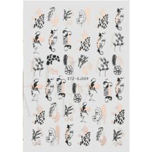 Nail Art 3D Decal - Japanese Style Plants + Leaves