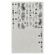 Nail Art Sticker - Black & White F872