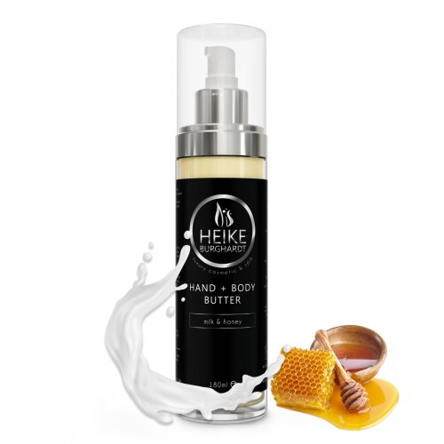 Hand & Body Butter - milk & honey, 240ml