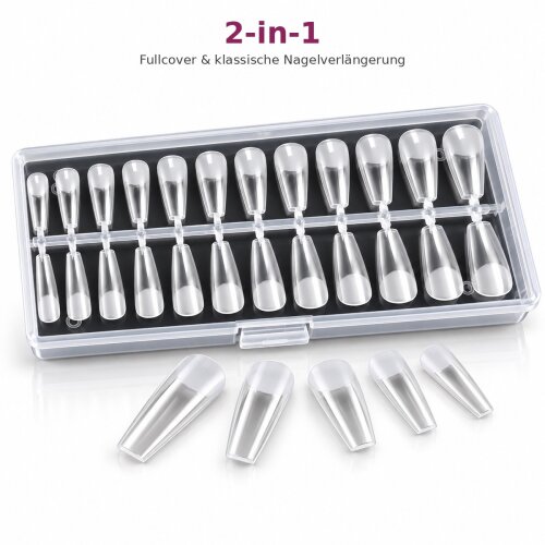 Premium Fullcover Tips 2-in-1 - 240 Stück