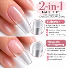 Premium Fullcover Tips 2-in-1 - 240 Stück