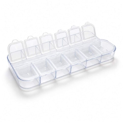 12er Aufbewahrungsbox Nail Art – Organizer 13x5 cm