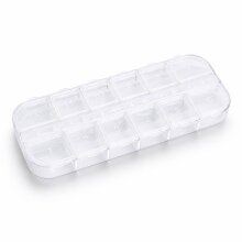 12er Aufbewahrungsbox Nail Art – Organizer 13x5 cm